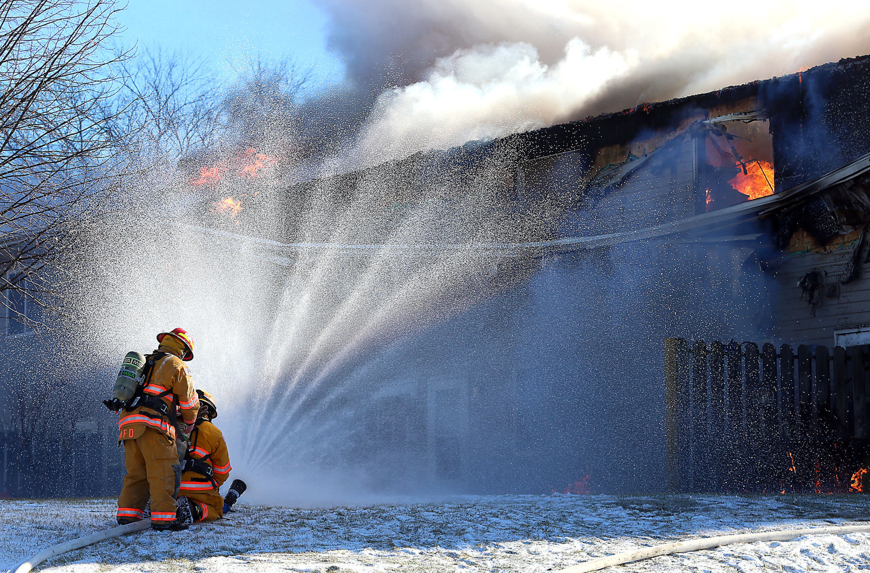 Holmen apartment fire